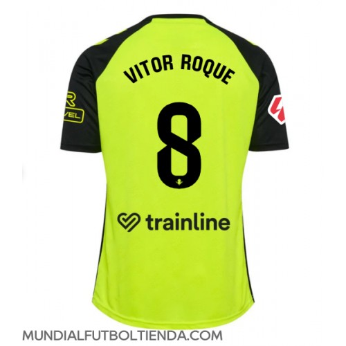 Camiseta Real Betis Vitor Roque #8 Segunda Equipación Replica 2024-25 mangas cortas